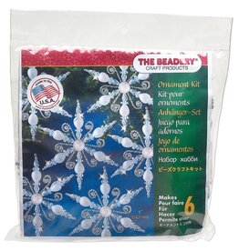 The Beadery Festive Snowflake Ornament Kit (Makes (6) 5-inch ornaments)
