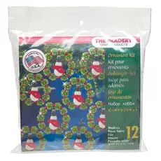 The Beadery Mini Snowman Wreaths Ornament Kit (Makes (12) 2-inch ornaments)