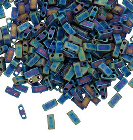 Miyuki Half Tila Opaque Matte Rainbow Black 10GM