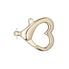 Bead World Heart Lobster Clasp