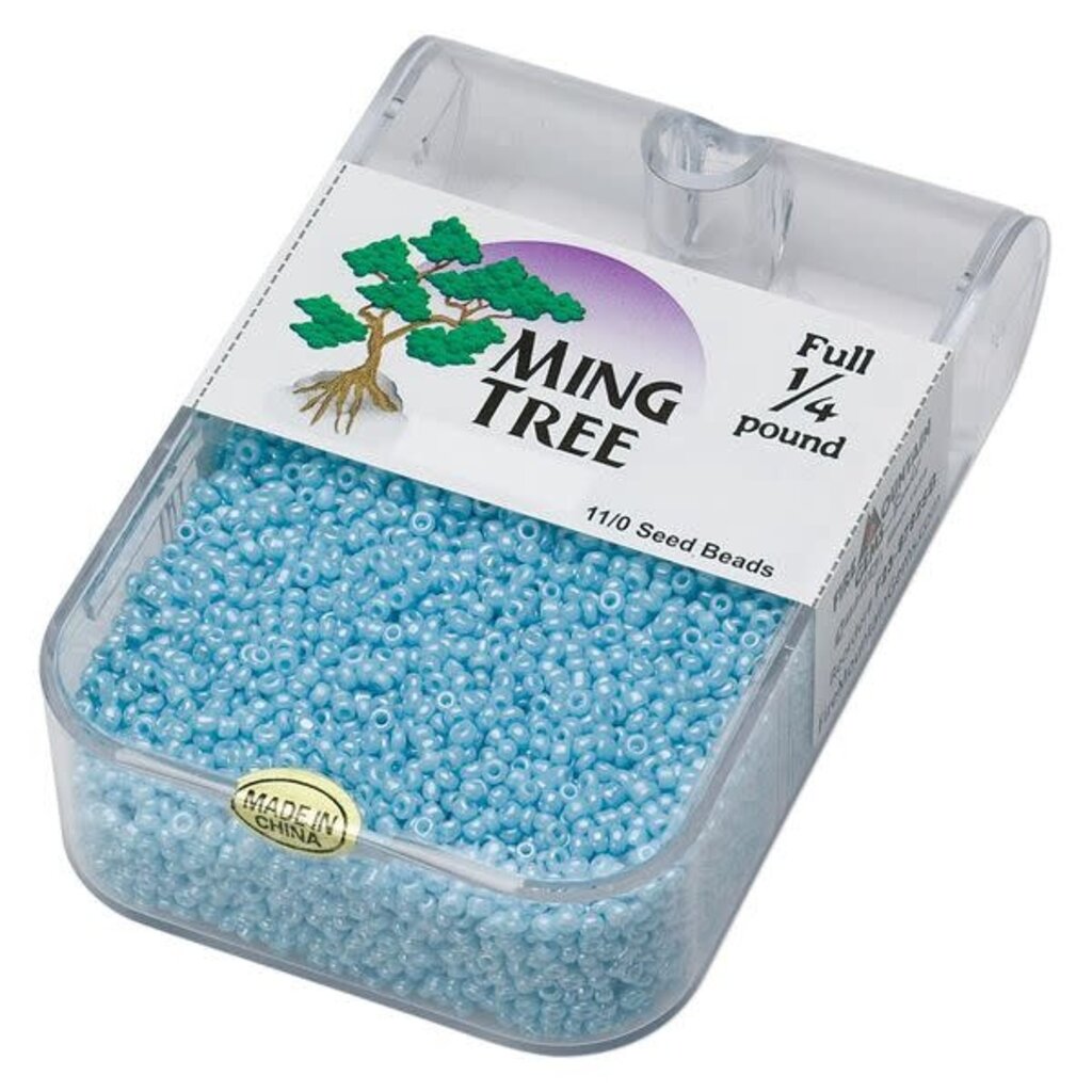 Ming Tree Ming Tree #11 Opaque Luster Turquoise Blue 1/4 Pound pkg.