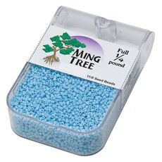 Ming Tree Ming Tree #11 Opaque Turquoise Blue 1/4 Pound pkg.
