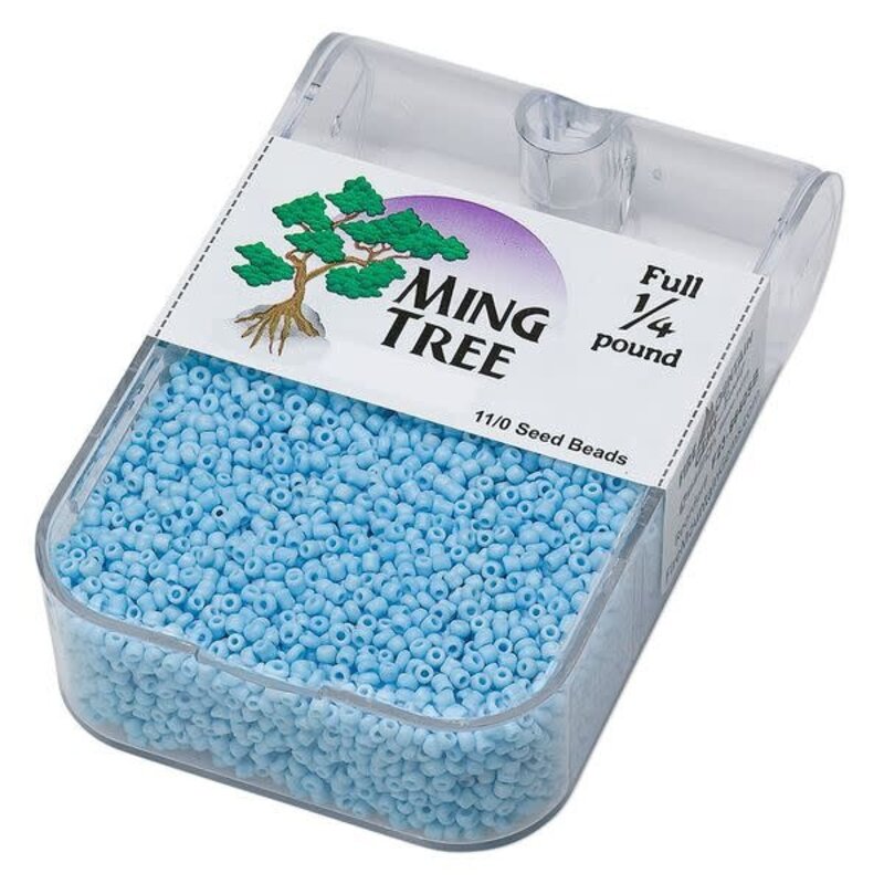 Ming Tree Ming Tree #11 Opaque Turquoise Blue 1/4 Pound pkg.