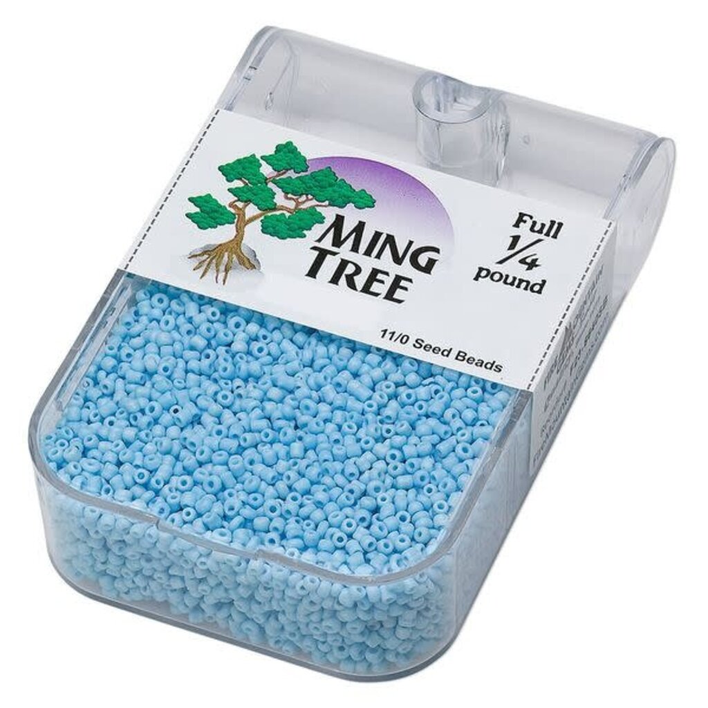 Ming Tree Ming Tree #11 Opaque Turquoise Blue 1/4 Pound pkg.