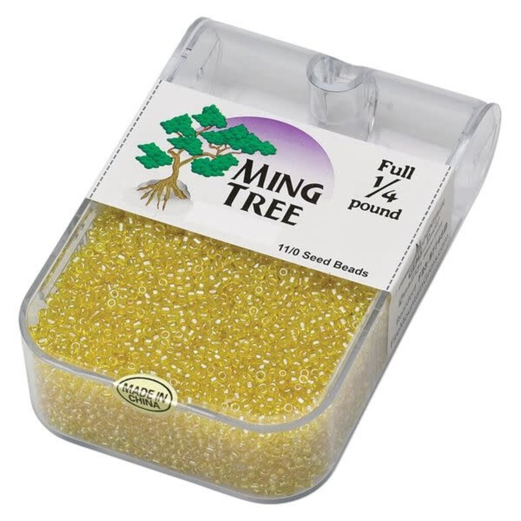 Ming Tree #11  Translucent Luster Yellow 1/4 Pound pkg.