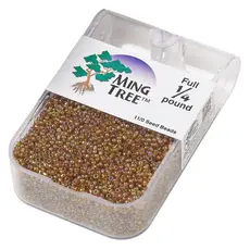 Ming Tree Ming Tree #11 Opaque Rainbow Gold Purple 1/4 Pound pkg.
