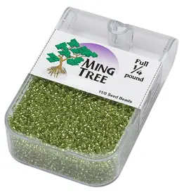 Ming Tree Ming Tree #11 Transparent Silver-lined Lime Green 1/4 Pound pkg.