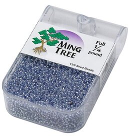 Ming Tree Ming Tree #11 Transparent Silver-lined Blue 1/4 Pound pkg.