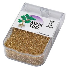 Ming Tree Ming Tree #11 Transparent Silver-lined Tan 1/4 Pound pkg.