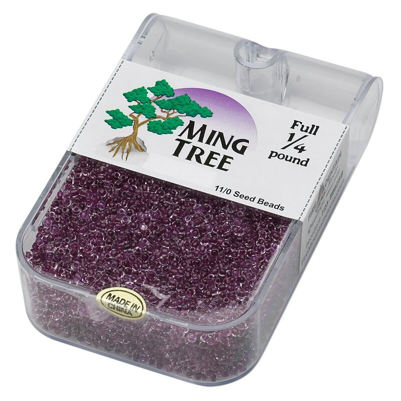 Ming Tree Ming Tree #11 Transparent Color-lined Amethyst Purple 1/4 Pound pkg.