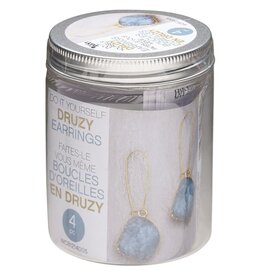 Druzy Do It Yourself Freeform Earring Kit 23x20mm