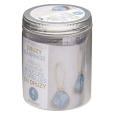 Druzy Do It Yourself Freeform Earring Kit 23x20mm