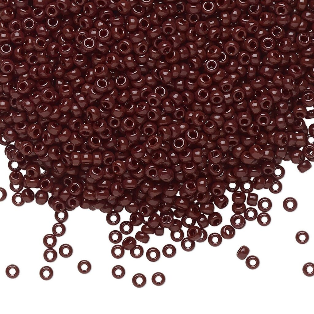 Miyuki #11 Rocaille Seed Bead Opaque Dark Brown 25gms