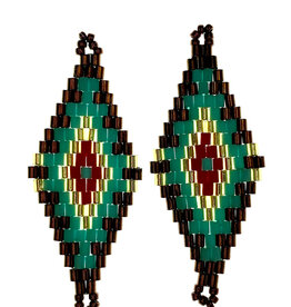 Miyuki Delica Beaded Pendant 2Pcs #58