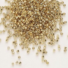 Miyuki Delica #11  24Kt Finish Light 4Gram Db0034 4gms