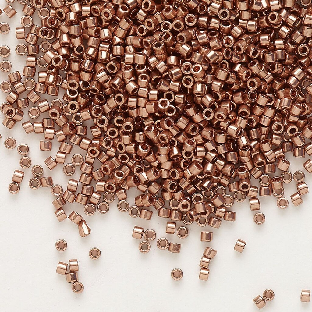 Miyuki Delica #11  Opaque Copper Finish Db0040 7.5gms