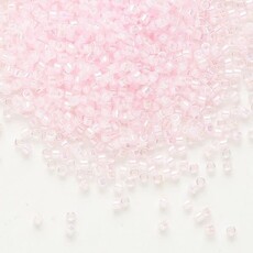 Miyuki Delica #11 Trnsp C-Line Rainbow Med Pink Db0055   7.5gms