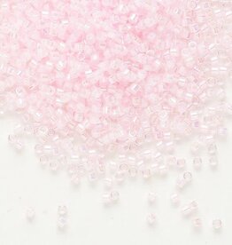 Miyuki Delica #11 Trnsp C-Line Rainbow Med Pink Db0055   7.5gms