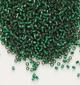 Miyuki Delica #11 Silver Lined Forest Green Db0148 7.5gms