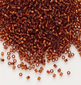 Miyuki Delica  #11 Silver-Lined Dk Orange Db0601 7.5gms