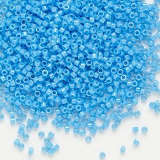 Miyuki Delica #11  Opaque Lt Blue Dark Turquoise Db0659 7.5gms
