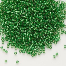 Miyuki Delica  #11 Silver-Lined Frost Md Green Db0688  7.5gms