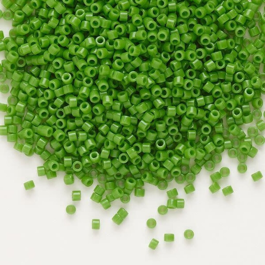 Miyuki Delica #11  Opaque Pea Green Db0724    7.5gms