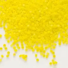 Miyuki Delica #11 Opaque Matte Yellow DB0751    7.5gms