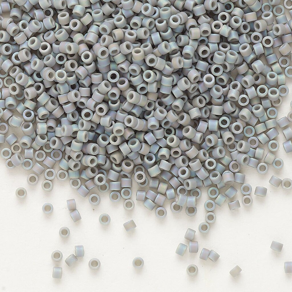 Miyuki Delica #11 Opaque Matte Rnbw Grey Db0882    7.5gms