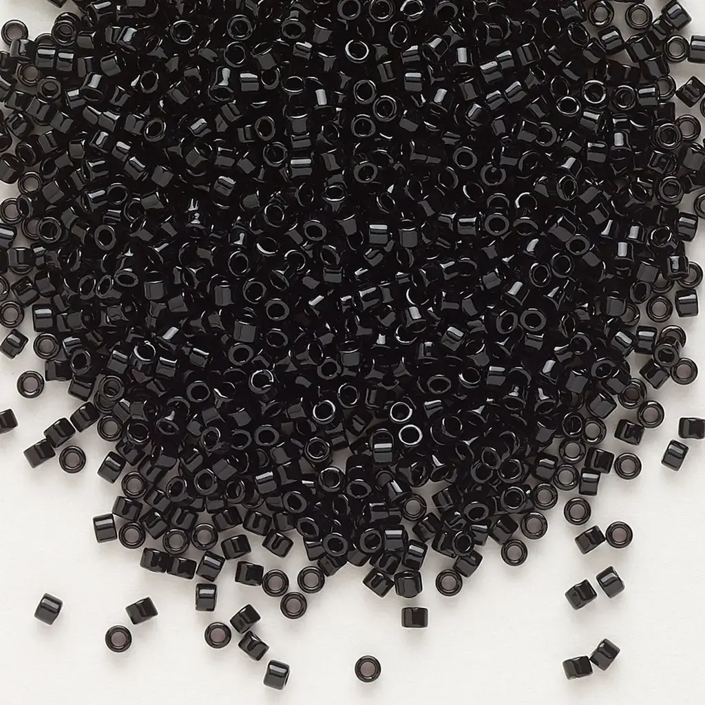 Miyuki Delica #11 Opaque Black Db0010   7.5gms