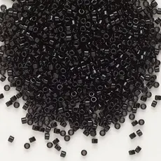 Miyuki Delica #11 Opaque Black Db0010   7.5gms