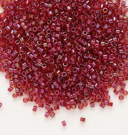 Miyuki Delica #11 Trnsp C-Lined Dark Cherry Db0295 7.5gms