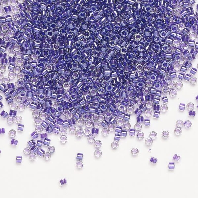 Miyuki Delica #11 Color-Lined Shimmer Lavender Db0906 7.5gms