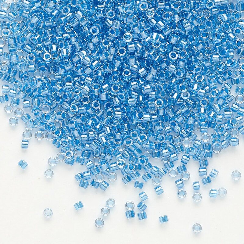 Miyuki Delica #11 Color-Lined Shimmer Sky Blue Db0905 7.5gms