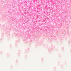 Miyuki Delica #11 Color-Lined Neon Pink Db0246 7.5gms