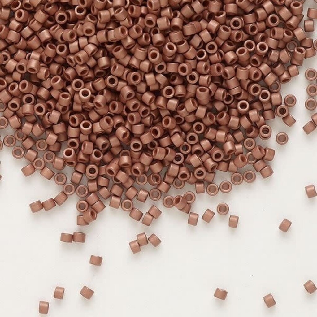 Miyuki Delica #11  OPQ Matte Copper-Plated Db0340   7.5gms