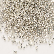 Miyuki Delica #11 Opaque Galvanized Silver Db0035 7.5gms