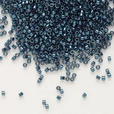 Miyuki Delica #11 Opaque Nickel Plated Midnight Aqua DB0459 7.5gms