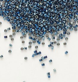 Miyuki Delica #11 Opaque Nickel Finished Rainbow Blue DB0514 7.5gms