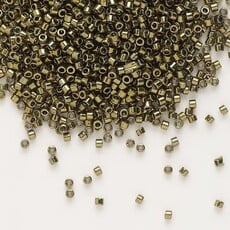 Miyuki Delica #11 Opaque Nickel Finished Olive DB0456 7.5gms
