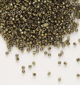 Miyuki Delica #11 Opaque Nickel Finished Olive DB0456 7.5gms