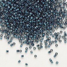 Miyuki Delica #11 Opaque Nickel Finished Dark Teal DB0451 7.5gms