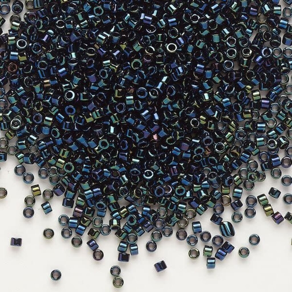 Miyuki Delica #11 Metallic Dark Blue Iris    Db0002 7.5gms