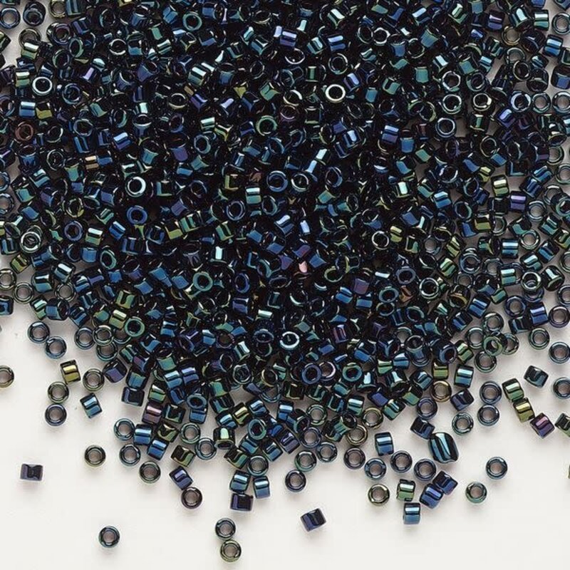 Miyuki Delica #11 Metallic Dark Blue Iris    Db0002 7.5gms