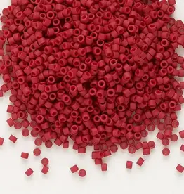 Miyuki Delica #11   Opaque Matte Dark Red Db0796     7.5gms