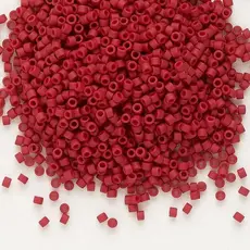 Miyuki Delica #11   Opaque Matte Dark Red Db0796     7.5gms