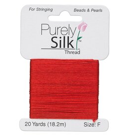 Purely Silk Thread Silk Red F 20Yrds