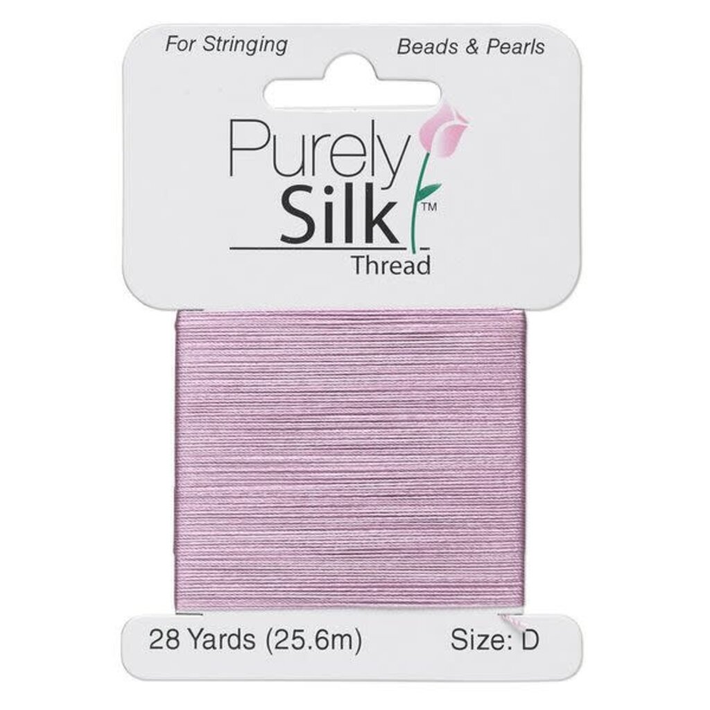 Purely Silk Thread Silk Lilac D Card