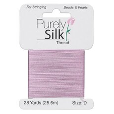 Purely Silk Thread Silk Lilac D Card
