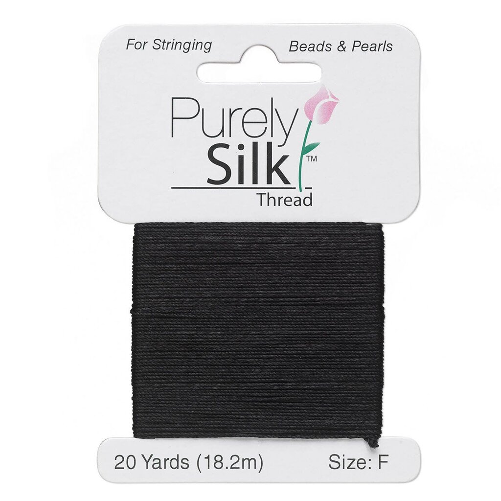 Purely Silk Thread Silk Black F Card